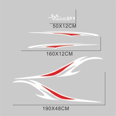 Stickers Decals Body Side Decor Stripes Graphics Vinyl Waterproof For Car Truck