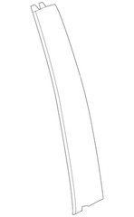 Genuine Honda 2018-2022 Honda Accord – Garnish L Rear Door Center 72970-TVA-A02