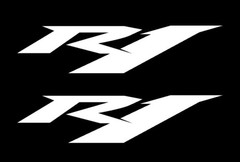 R1 Set Of 2 For Yamaha Vinyl Decal Vinyl Sticker Motorcycle Sports Bike