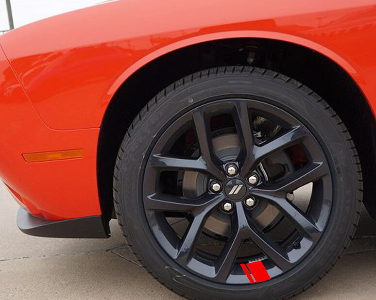 6x Wheel Rim Stripes Hash Marks Charger Challenger Racing Redline Decal Sticker