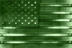 Green Rustic American Flag 24×36 Car Wrap Graphic Decal Vinyl Bike Motorcycle US