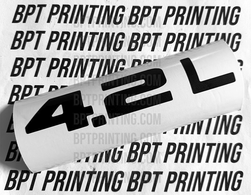 2x 4.2L Vinyl Decal Exterior Matte Black