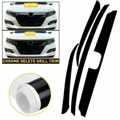 For Honda Accord 2018-2020 Front Grille Chrome Delete Blackout Precut Vin E