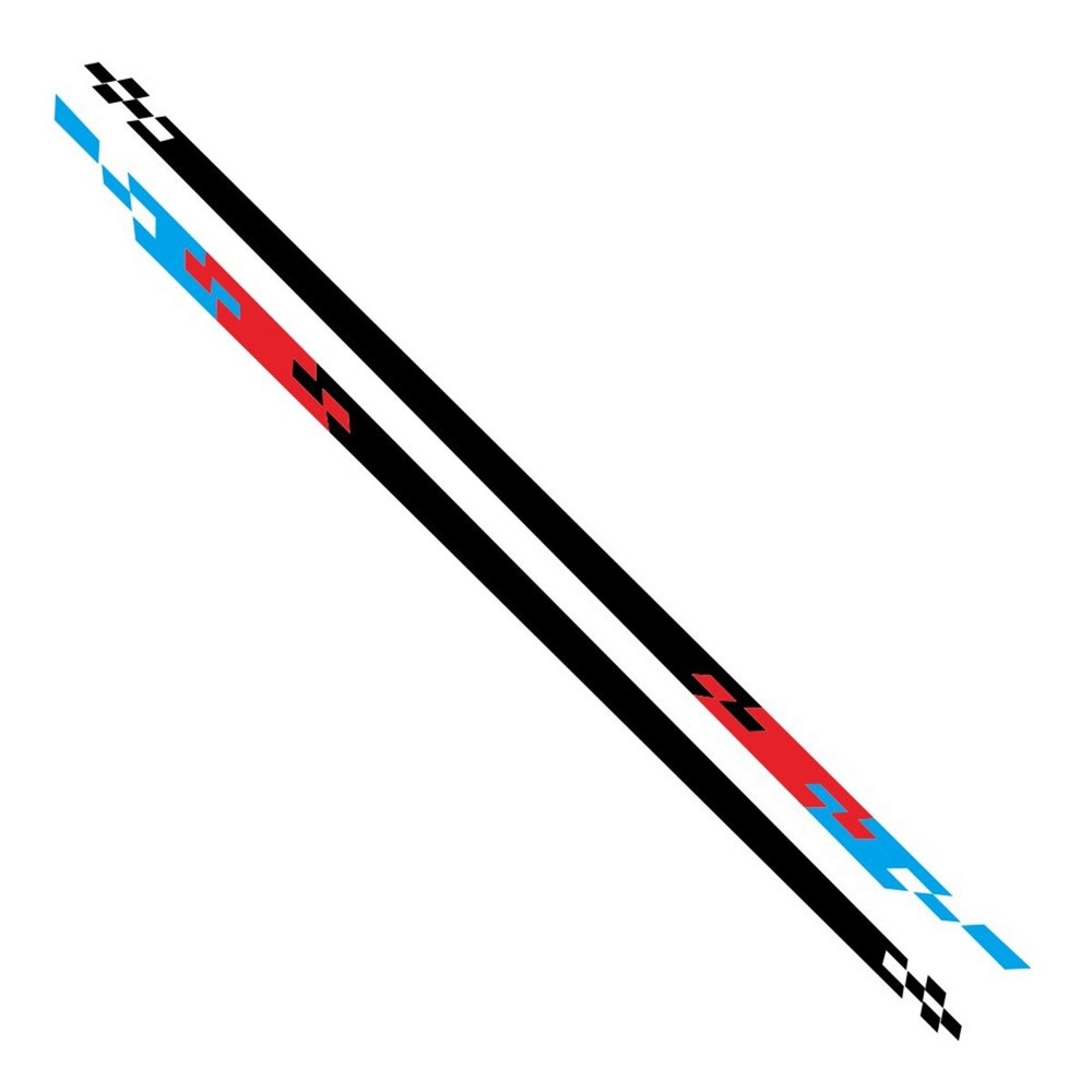 Car Stickers Racing Lattices Decal Stripe Side Body Skirt Vinyl Film Decoration