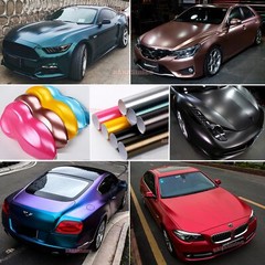 Entire Car Wrap Stretch Pearl Metal Satin Matte Glitter Chrome Vinyl Sticker US