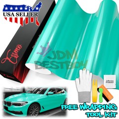 Premium Super Gloss Metallic Teal Vinyl Car Wrap Sticker Decal Sheet Film DIY