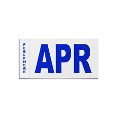 APRIL – California License Plate YOM Month Sticker – CA DMV Registration Tag