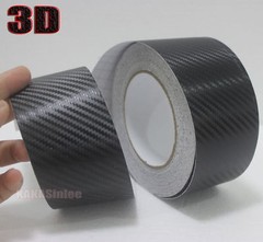 Tape Decal 2D 3D 4D 5D Texture Carbon Fiber Vinyl Wrap Car Sticker Strips Black