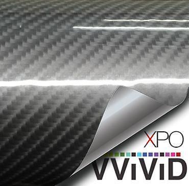 VVivid Xpo Gloss Gray Tech Art Carbon Vinyl Wrap Film | V243