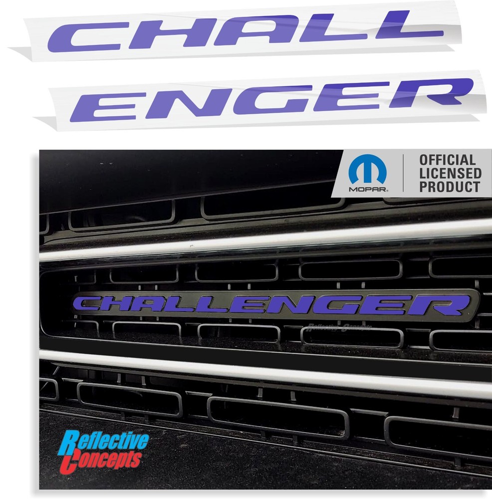 CHALLENGER Grille Badge Overlay Decal for 2015 – 2023 Dodge Challenger