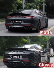 PPF / TPU Bright Glossy Matte Car SUV Vinyl Wrap Hood Sticker Flexible Black US