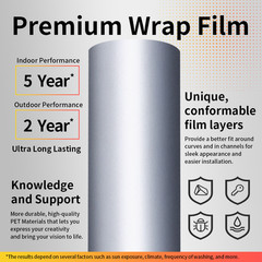 Premium Ultra Gloss PET Liner Self Adhesive Vinyl Wrap Air Release Bubble Free