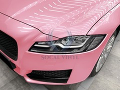 Premium Super Gloss Metallic Cherry Blossom Pink Vinyl Car Wrap Sticker Decal