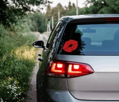 Kiss me Lips!These fun lips come in two sizes Looks great on walls, car, Laptop