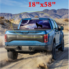 Car Rear Window Windshield Sticker Wolf Graphic Decal Vinyl Trim Auto Decoration