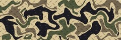 Desert Diamond PlateAdhesive Vinyl Wrap Matte Finish NON Laminated 12″x36″