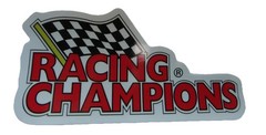 Racing Champions Vinyl Sticker Decal Die Cut Checkered Flag Red Multicolor