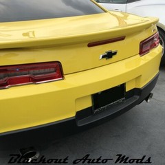 2014 2015 Chevrolet Camaro Bow-Tie Emblem Blackout Decal Set Gloss Black Vinyl