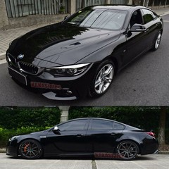 50FT X 5FT Car Wrap Black Flexible Glossy Paint Vinyl Film Sticker Air Free HDUS