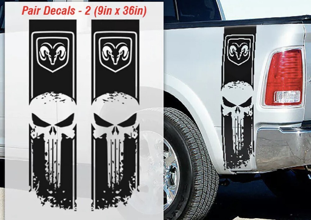 2 pcs Decal side Stripes graphics vinyl sticker fit Compatible for 1500