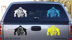 Warning Gun Protection 2nd Amendment 911 Truck Car Window Vinyl Decal Sticker