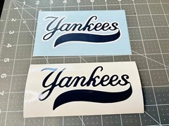 NY “Yankees” Vinyl Decal – Many Sizes Avail FREE Ship