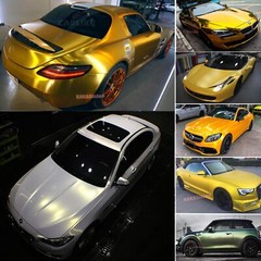 Gold / Chameleon Car Pearl Glossy Satin Glitter Chrome Vinyl Wrap Sticker – HDUS