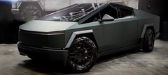 Tesla Cybertruck DIY Full PET Vinyl Wrap Color Matte Ghost Metallic Night Green