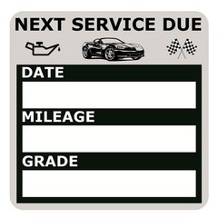 NOYOC Oil Change Stickers, Static Cling 120 Count 2×2 Inches, Black