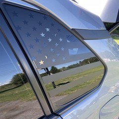 Rear Side Window American Flag Vinyl Decal Sticker Pair For Toyota Rav4 2019-25