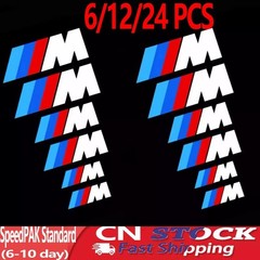 12 PCS Fits For BMW M Series Brake Caliper High Temperature Car Decal Sticker