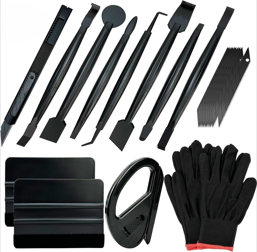 16 in1 Automotive Tint & Vinyl Wrap Tools Set – Window Film Installation Kit