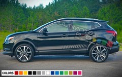 Stripes for Nissan Rogue SV S midnight Sport SUV Sticker Decal Graphic Side Door