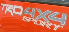 Toyota Tacoma TRD 4X4 SPORT bedside decal GRAY/WHITE 75996-04090-A0 SINGLE L@@K