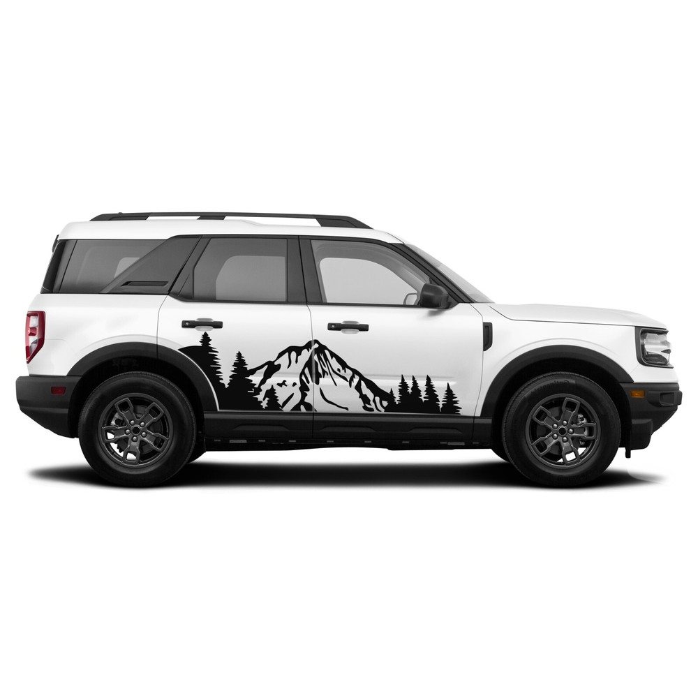 Mountain theme graphics stickers decals compatible with Ford Bronco Sport