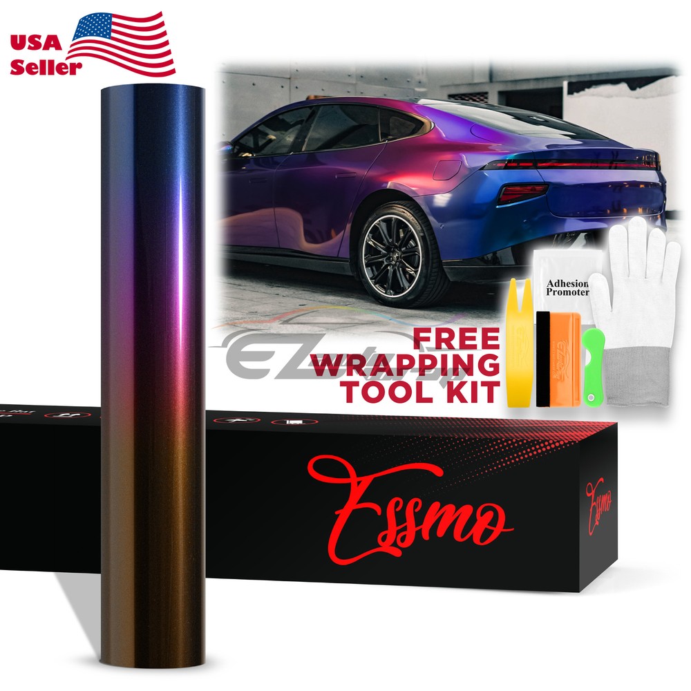 ESSMO PET Galaxy Dust Gloss Roaring Purple Auto Car Vinyl Wrap Decal Sticker