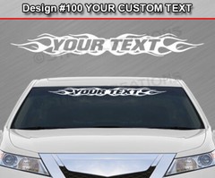 Design #100 Personalized Decal Sticker Vinyl Graphic Windshield Window Car Truck