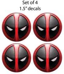 DeadPool Vinyl Decal sticker Comic Superhero set of 4