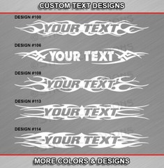 Fits CHEVROLET Custom Text Decal Sticker Vinyl Graphic Windshield Window Design
