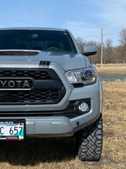 Tacoma Upper Grille 3 Racing Stripe Decals TRD Universal Grille Racing Stripes