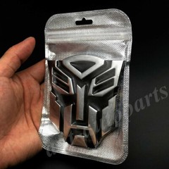 Auto 3D Metal Chrome Transformers Autobot Deception Decal Sticker Badges Emblem