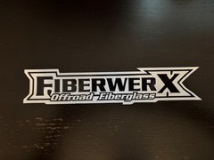 FIBERWERX Offroad fiberglass 10X1.75 STICKER racing overland outlander