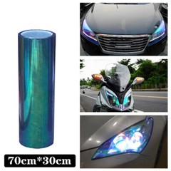 70cm*30cm Neo Blue Chameleon Color Tint Vinyl Film Overlay Sheet For Headlight