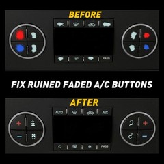 Decal Stickers for Chevrolet Suburban Silverado Yukon AC Dash Button Repa J