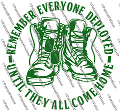 Remember Everyone Deployed,RED,Support Our Troops,,Military,Custom Vinyl Decal