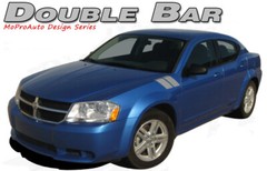 Hash Mark Hood Fender Decals Stripes Vinyl Graphics FOR 2008-2014 Dodge AVENGER