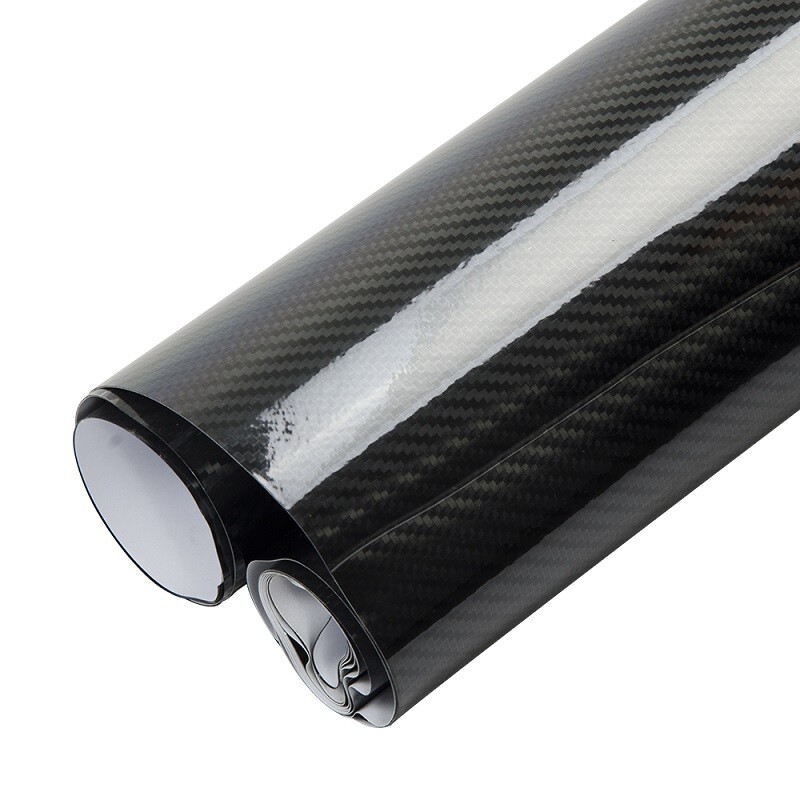 5D/6D Black Carbon Fiber Vinyl Vehicle Car Body Wrapping Vinyl Film Air Bubble