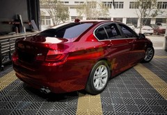 ESSMO PET Super Gloss Metallic Cherry Red Vehicle Vinyl Wrap Decal Like Paint