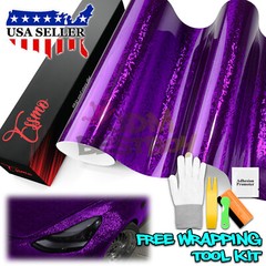 PET Damascus Steel Forged Gloss Royal Purple Car Vinyl Wrap Decal Sticker Film