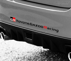 TOYOTA GR GAZOO Racing Sticker Decal Black and Red Approx. 3cm x 40cm JAPAN